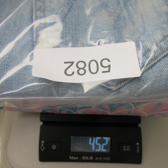 Mother Looker Ankle Fray Jeans Tourist Trap Women 24 Blue Denim Raw Hem Chic 452 - Picture 15 of 15